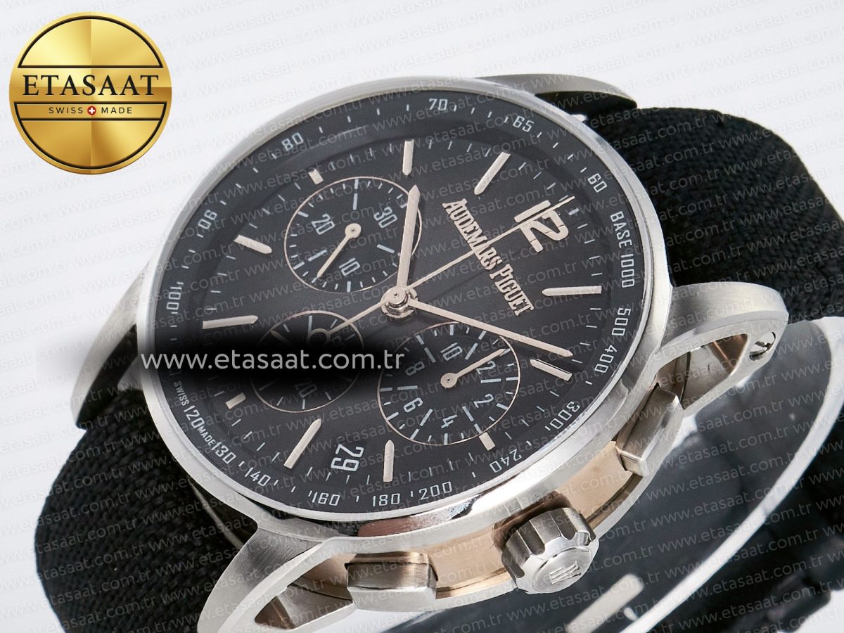 Code 11.59 Chrono 26393 SS APPF Best Edition Gray/RG Dial on Black Nylon Strap A4401 - Görsel 6