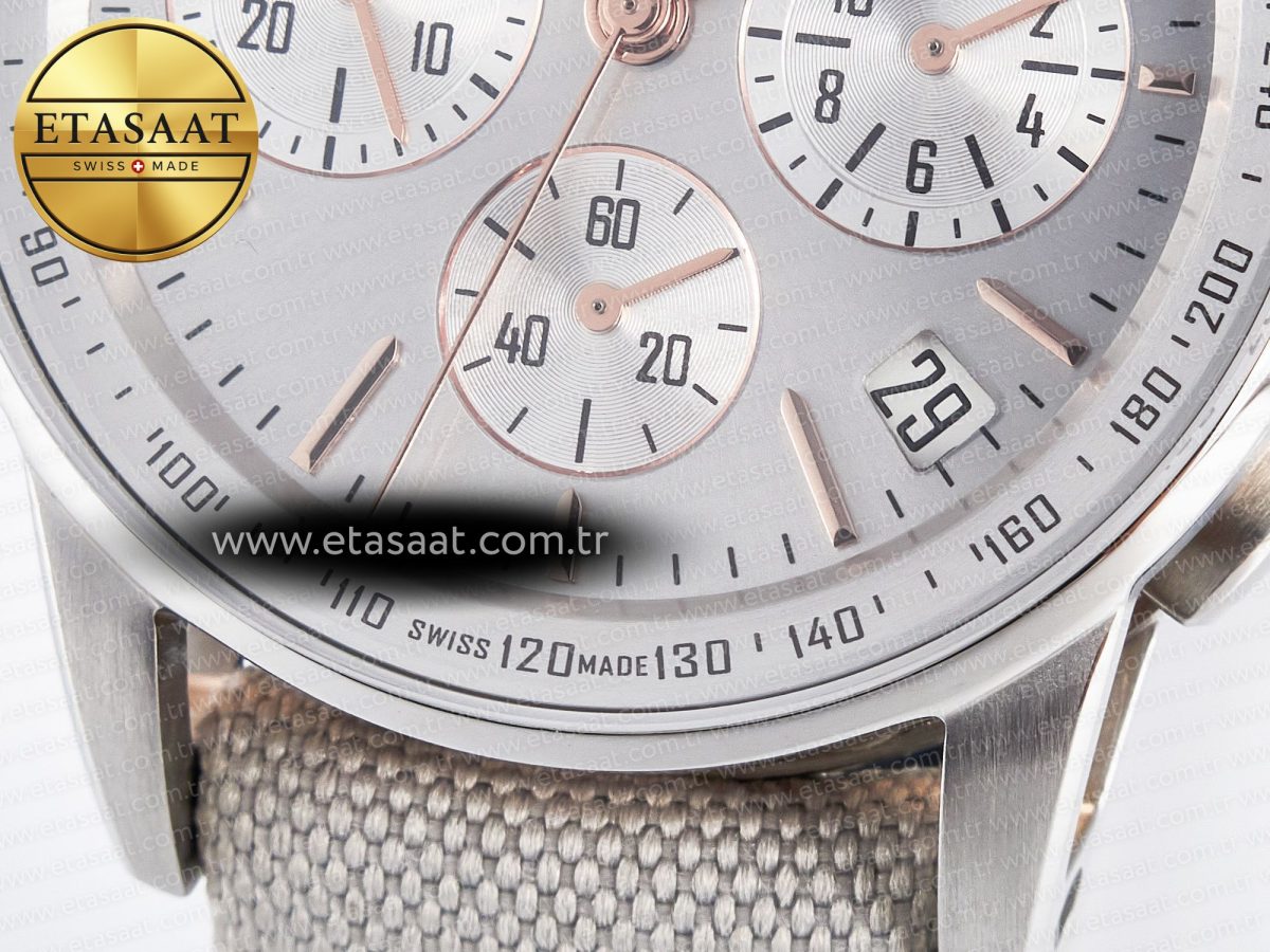 Code 11.59 Chrono 26393 SS APPF Best Edition Silver Dial on White Nylon Strap A4401 - Görsel 12