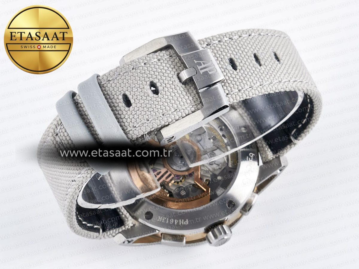 Code 11.59 Chrono 26393 SS APPF Best Edition Silver Dial on White Nylon Strap A4401 - Görsel 17