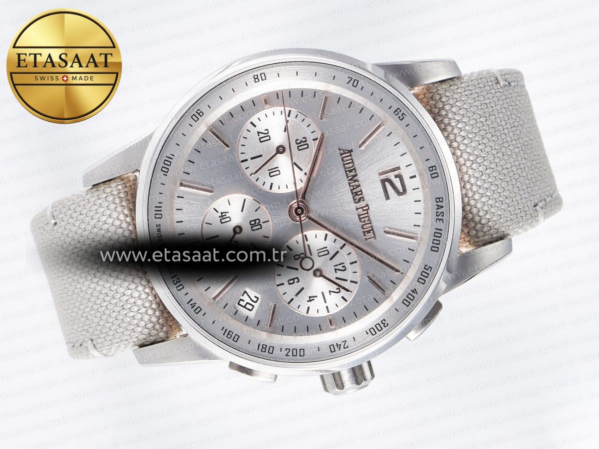 Code 11.59 Chrono 26393 SS APPF Best Edition Silver Dial on White Nylon Strap A4401 - Görsel 8