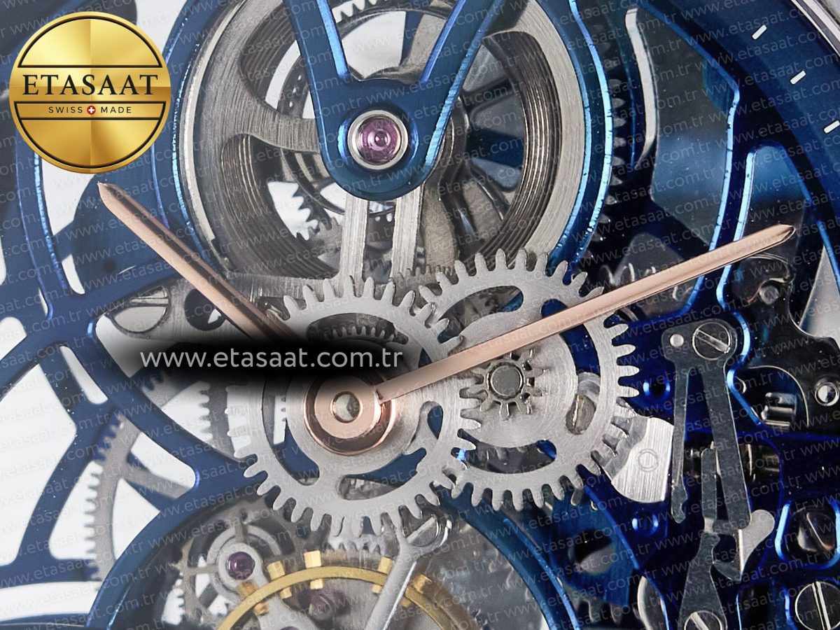 CODE 11.59 Tourbillon 26600 SS APPF Best Edition Blue Dial on Blue Nylon Strap A2948 - Görsel 10
