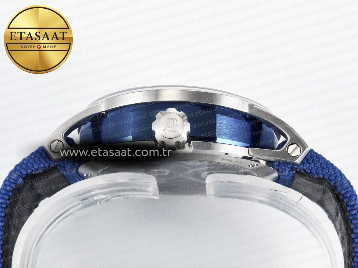 CODE 11.59 Tourbillon 26600 SS APPF Best Edition Blue Dial on Blue Nylon Strap A2948 - Görsel 15