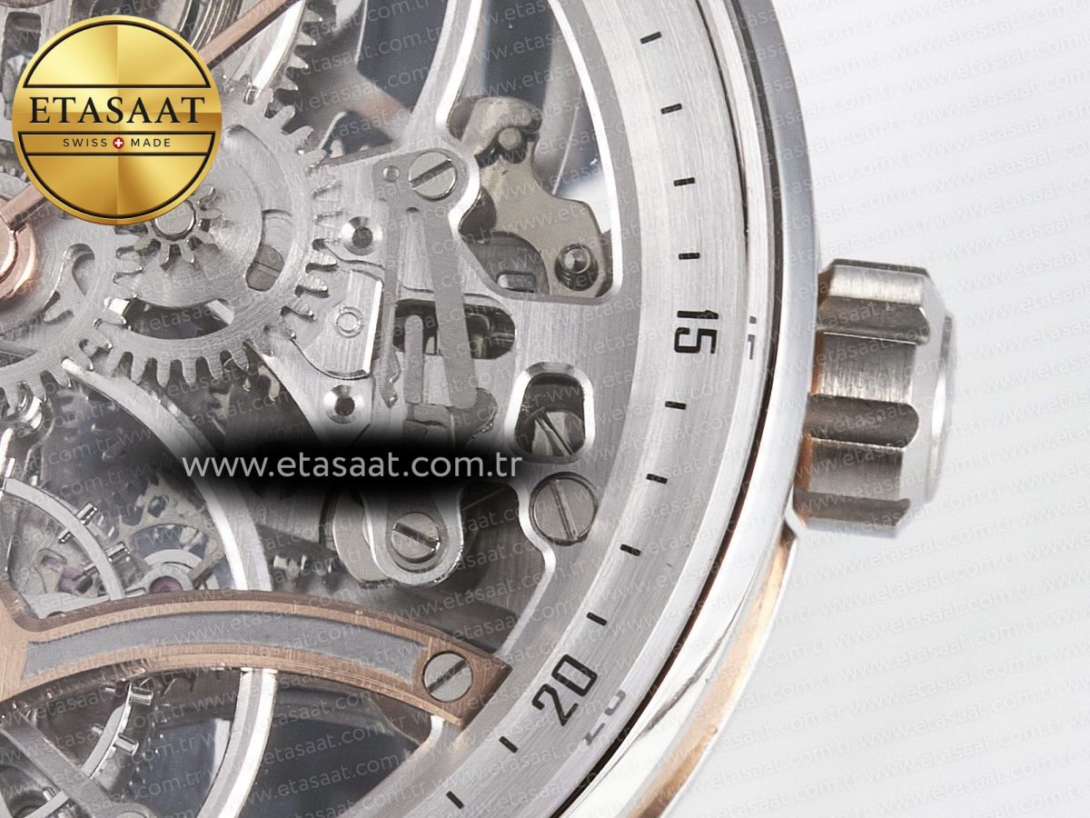 CODE 11.59 Tourbillon 26600 SS APPF Best Edition White Dial on Black Leather Strap A2948 - Görsel 11
