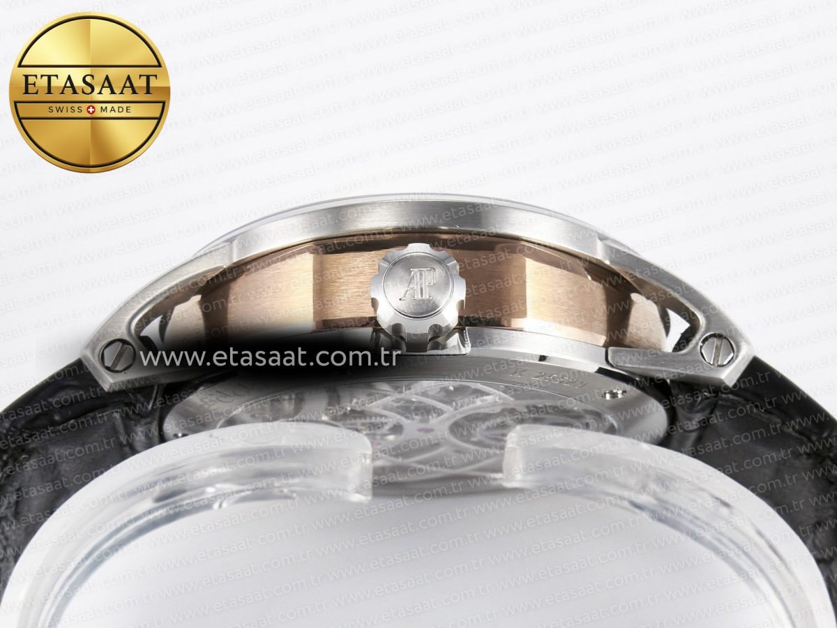 CODE 11.59 Tourbillon 26600 SS APPF Best Edition White Dial on Black Leather Strap A2948 - Görsel 15