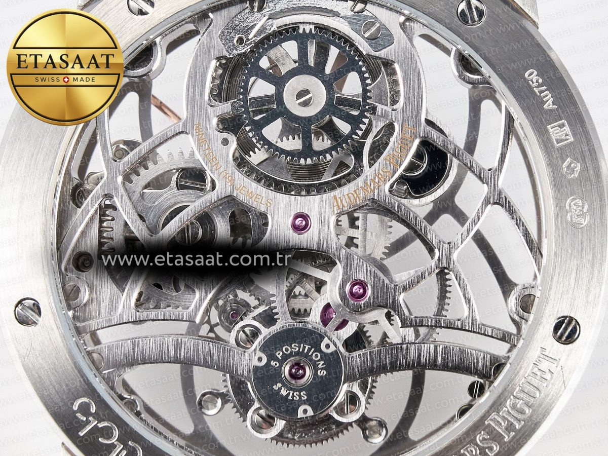 CODE 11.59 Tourbillon 26600 SS APPF Best Edition White Dial on Black Leather Strap A2948 - Görsel 18