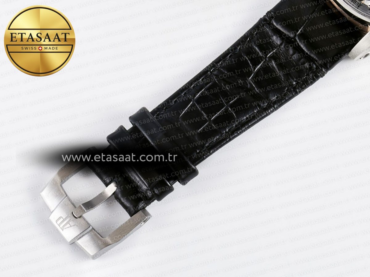 CODE 11.59 Tourbillon 26600 SS APPF Best Edition White Dial on Black Leather Strap A2948 - Görsel 21