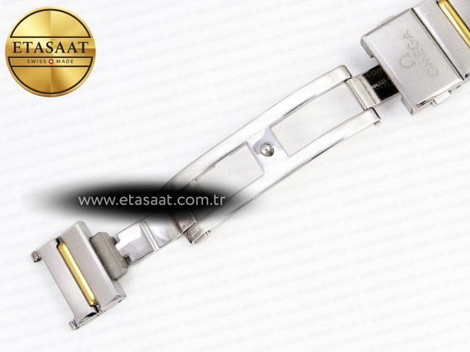 CONSTELLATION 39MM SS/YG DIAMONDS BEZEL ASWF 1:1 BEST EDITION WHITE DIAMONDS DIAL ON SS/YG BRACELET A8800 - Görsel 25