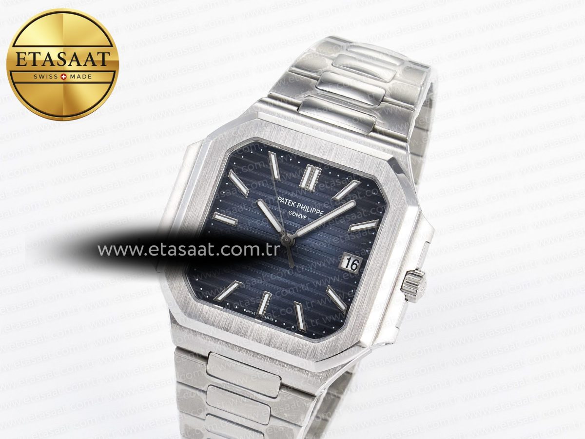 Patek Philippe Cubitus 5821 Blue Dial on SS A330 - Görsel 1