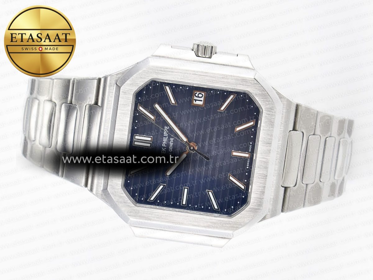Patek Philippe Cubitus 5821 Blue Dial on SS A330 - Görsel 9