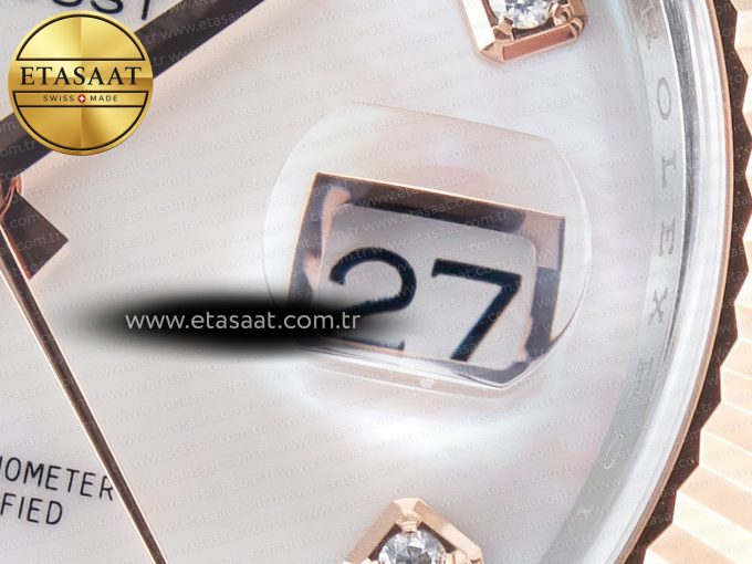 Datejust 126331 41mm 904L SS/RG Clean 1:1 Best Edition MOP Diamond Dial on Jubilee Bracelet VR3235 - Görsel 11