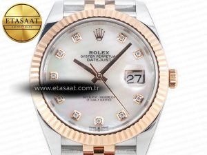 Datejust 126331 41mm 904L SS/RG Clean 1:1 Best Edition MOP Diamond Dial on Jubilee Bracelet VR3235 - Görsel 4