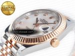 Datejust 126331 41mm 904L SS/RG Clean 1:1 Best Edition MOP Diamond Dial on Jubilee Bracelet VR3235 - Görsel 6