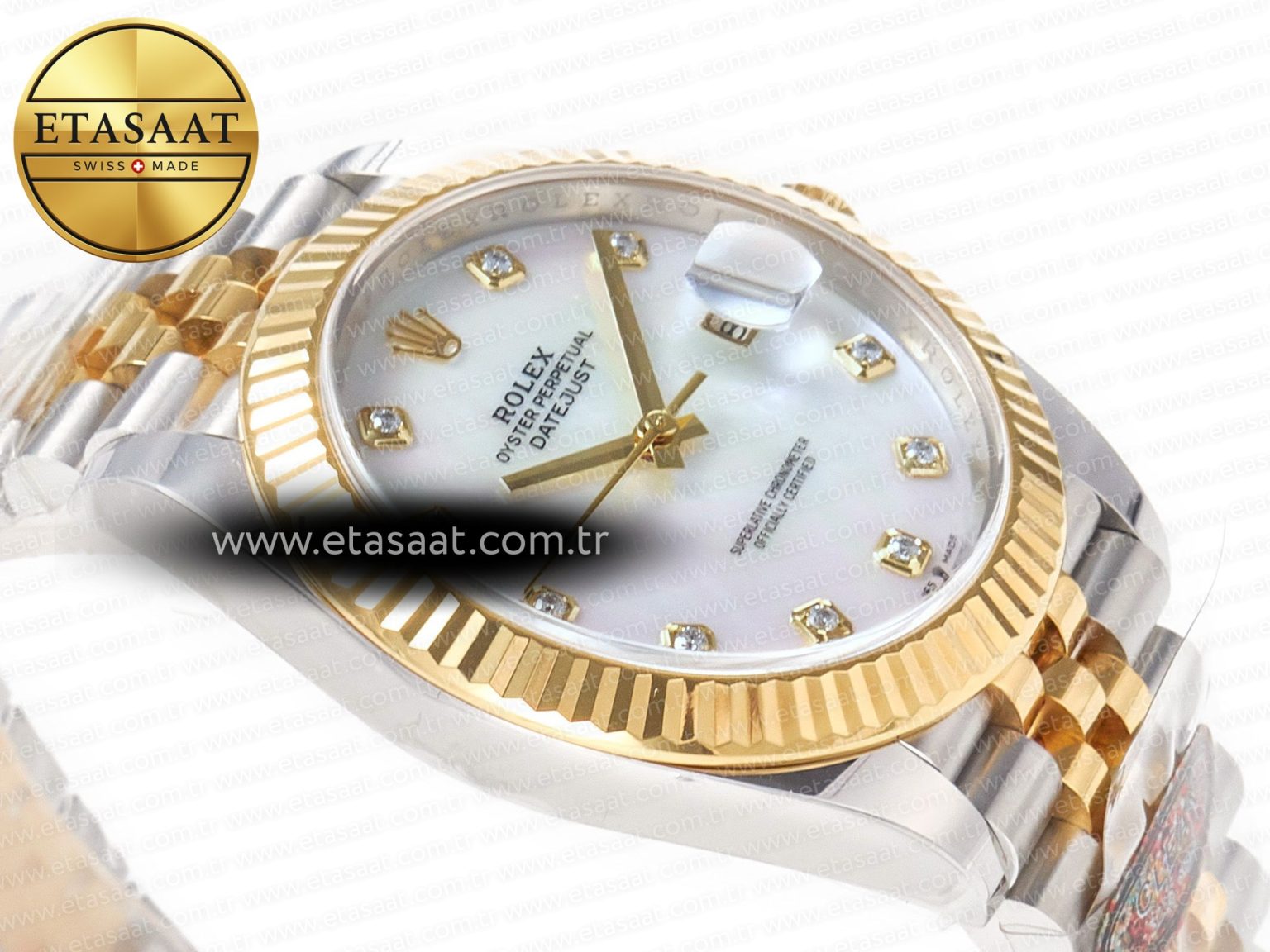Datejust 126331 41mm 904L SS/YG Clean 1:1 Best Edition MOP Diamond Dial on Jubilee Bracelet VR3235 - Görsel 7