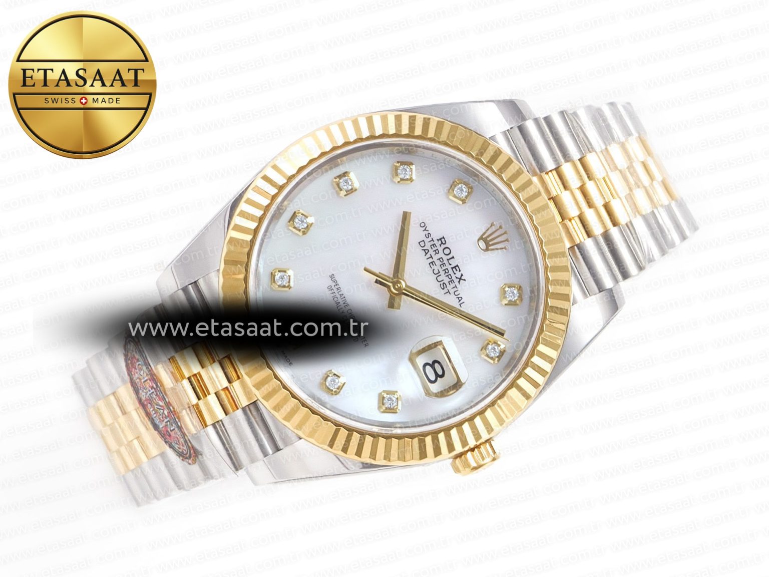 Datejust 126331 41mm 904L SS/YG Clean 1:1 Best Edition MOP Diamond Dial on Jubilee Bracelet VR3235 - Görsel 8