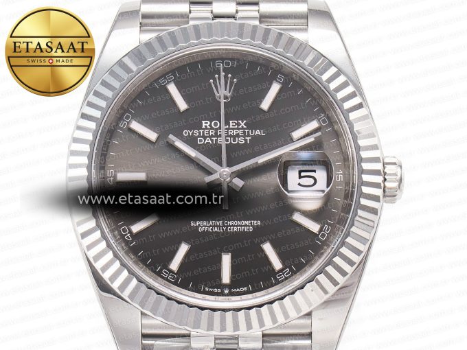 DateJust 126334 904L SS Clean Best Edition Gray Rhodium Dial on Jubilee Bracelet S3235 - Görsel 3