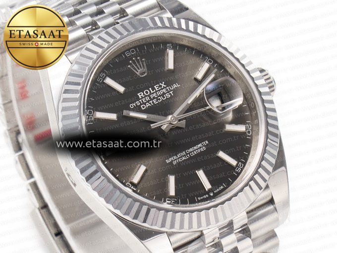 DateJust 126334 904L SS Clean Best Edition Gray Rhodium Dial on Jubilee Bracelet S3235 - Görsel 4