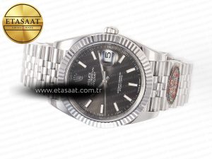 DateJust 126334 904L SS Clean Best Edition Gray Rhodium Dial on Jubilee Bracelet S3235 - Görsel 8