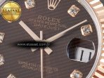 DateJust 31 278271 ARF 1:1 Best Edition 904L Steel Brown Diamonds Dial on SS/RG Jubilee Bracelet ETA 2688 - Görsel 10