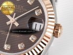 DateJust 31 278271 ARF 1:1 Best Edition 904L Steel Brown Diamonds Dial on SS/RG Jubilee Bracelet ETA 2688 - Görsel 11