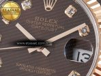 DateJust 31 278271 ARF 1:1 Best Edition 904L Steel Brown Diamonds Dial on SS/RG Oyster Bracelet ETA 2688 - Görsel 10