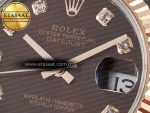 DateJust 31 278271 ARF 1:1 Best Edition 904L Steel Brown Diamonds Dial on SS/RG Oyster Bracelet ETA 2688 - Görsel 10
