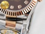 DateJust 31 278271 ARF 1:1 Best Edition 904L Steel Brown Diamonds Dial on SS/RG Oyster Bracelet ETA 2688 - Görsel 13