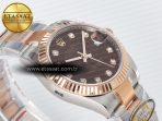 DateJust 31 278271 ARF 1:1 Best Edition 904L Steel Brown Diamonds Dial on SS/RG Oyster Bracelet ETA 2688 - Görsel 7