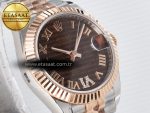 DateJust 31 278271 ARF 1:1 Best Edition 904L Steel Brown Roman Diamonds Dial on SS/RG Jubilee Bracelet ETA 2688 - Görsel 5