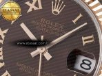 DateJust 31 278271 ARF 1:1 Best Edition 904L Steel Brown Roman Diamonds Dial on SS/RG Oyster Bracelet ETA 2688 - Görsel 10