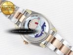 DateJust 31 278271 ARF 1:1 Best Edition 904L Steel Brown Roman Diamonds Dial on SS/RG Oyster Bracelet ETA 2688 - Görsel 17