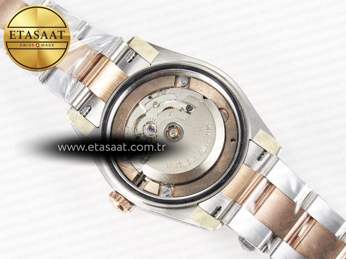 DateJust 31 278271 ARF 1:1 Best Edition 904L Steel Brown Roman Diamonds Dial on SS/RG Oyster Bracelet ETA 2688 - Görsel 19