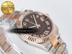DateJust 31 278271 ARF 1:1 Best Edition 904L Steel Brown Roman Diamonds Dial on SS/RG Oyster Bracelet ETA 2688 - Görsel 7