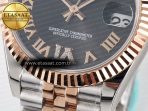 DateJust 31 278271 ARF 1:1 Best Edition 904L Steel Gray Roman Diamonds Dial on SS/RG Jubilee Bracelet ETA 2688 - Görsel 12