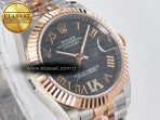 DateJust 31 278271 ARF 1:1 Best Edition 904L Steel Gray Roman Diamonds Dial on SS/RG Jubilee Bracelet ETA 2688 - Görsel 5