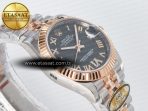 DateJust 31 278271 ARF 1:1 Best Edition 904L Steel Gray Roman Diamonds Dial on SS/RG Jubilee Bracelet ETA 2688 - Görsel 7