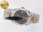 DateJust 31 278271 ARF 1:1 Best Edition 904L Steel Gray Roman Diamonds Dial on SS/RG Jubilee Bracelet ETA 2688 - Görsel 9