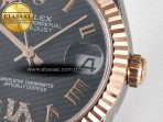 DateJust 31 278271 ARF 1:1 Best Edition 904L Steel Gray Roman Diamonds Dial on SS/RG Oyster Bracelet ETA 2688 - Görsel 11