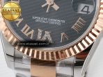 DateJust 31 278271 ARF 1:1 Best Edition 904L Steel Gray Roman Diamonds Dial on SS/RG Oyster Bracelet ETA 2688 - Görsel 12