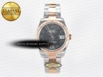 DateJust 31 278271 ARF 1:1 Best Edition 904L Steel Gray Roman Diamonds Dial on SS/RG Oyster Bracelet ETA 2688 - Görsel 3