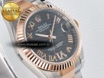 DateJust 31 278271 ARF 1:1 Best Edition 904L Steel Gray Roman Diamonds Dial on SS/RG Oyster Bracelet ETA 2688 - Görsel 5