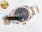 DateJust 31 278271 ARF 1:1 Best Edition 904L Steel Gray Roman Diamonds Dial on SS/RG Oyster Bracelet ETA 2688 - Görsel 8