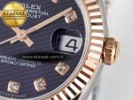 DateJust 31 278271 ARF 1:1 Best Edition 904L Steel Purple Diamonds Dial on SS/RG Jubilee Bracelet ETA 2688 - Görsel 11