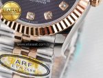 DateJust 31 278271 ARF 1:1 Best Edition 904L Steel Purple Diamonds Dial on SS/RG Jubilee Bracelet ETA 2688 - Görsel 13