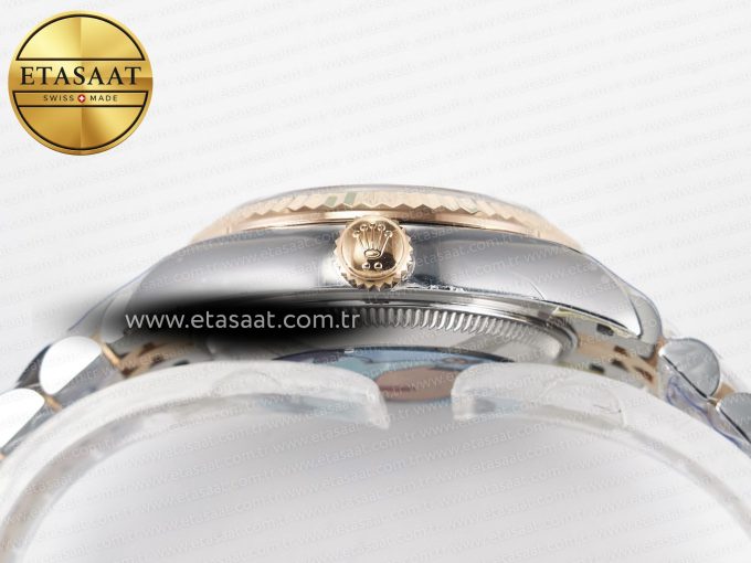 DateJust 31 278271 ARF 1:1 Best Edition 904L Steel Purple Diamonds Dial on SS/RG Jubilee Bracelet ETA 2688 - Görsel 15