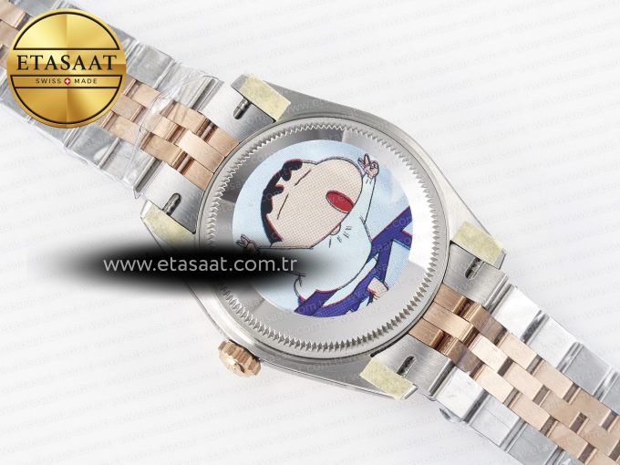DateJust 31 278271 ARF 1:1 Best Edition 904L Steel Purple Diamonds Dial on SS/RG Jubilee Bracelet ETA 2688 - Görsel 17