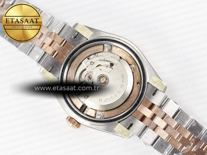 DateJust 31 278271 ARF 1:1 Best Edition 904L Steel Purple Diamonds Dial on SS/RG Jubilee Bracelet ETA 2688 - Görsel 19