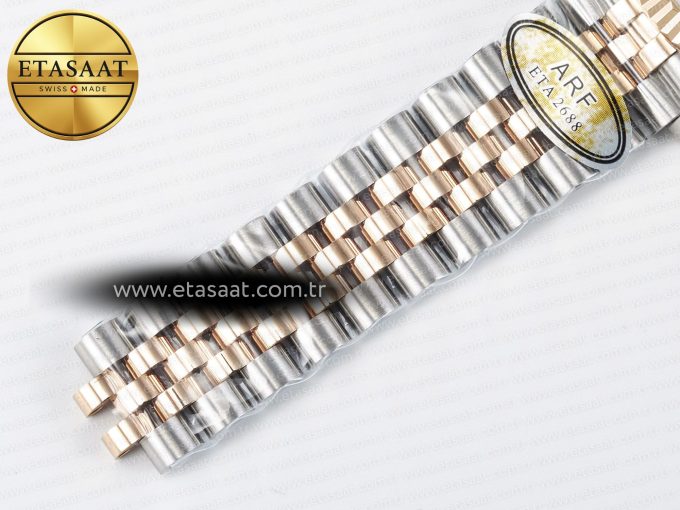 DateJust 31 278271 ARF 1:1 Best Edition 904L Steel Purple Diamonds Dial on SS/RG Jubilee Bracelet ETA 2688 - Görsel 24