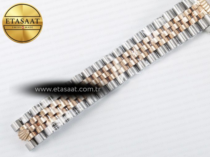 DateJust 31 278271 ARF 1:1 Best Edition 904L Steel Purple Diamonds Dial on SS/RG Jubilee Bracelet ETA 2688 - Görsel 25