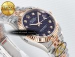 DateJust 31 278271 ARF 1:1 Best Edition 904L Steel Purple Diamonds Dial on SS/RG Jubilee Bracelet ETA 2688 - Görsel 7