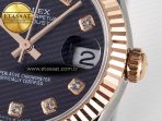 DateJust 31 278271 ARF 1:1 Best Edition 904L Steel Purple Diamonds Dial on SS/RG Oyster Bracelet ETA 2688 - Görsel 11